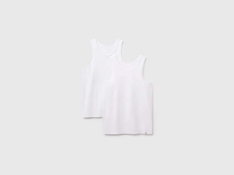 Due canotte intime in cotone stretch