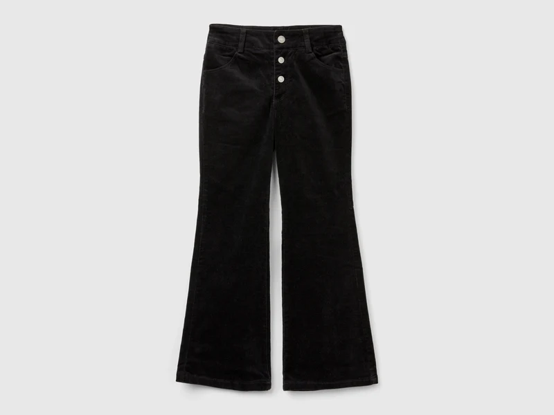 Pantaloni in velluto flare fit