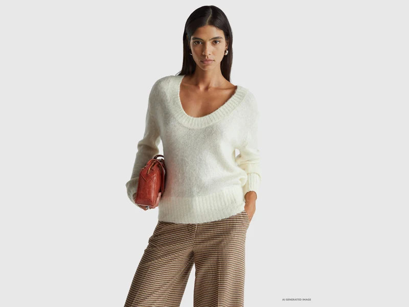Calda maglia in misto mohair