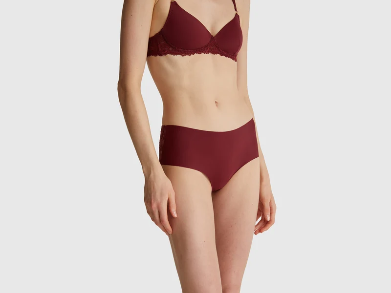 Culotte elasticizzate con pizzo