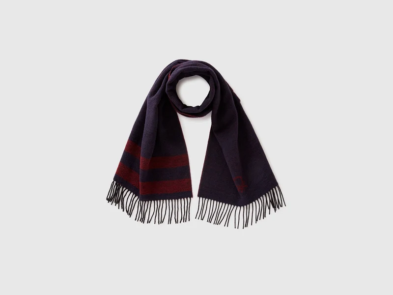 Sciarpa in misto lana e viscosa