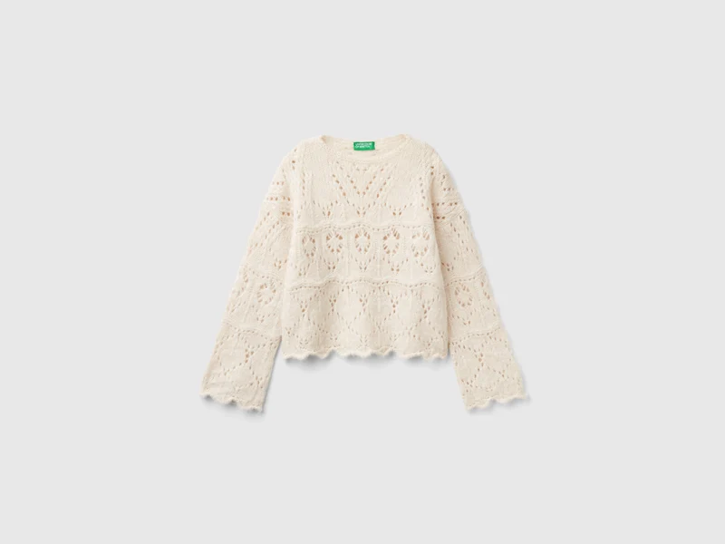 Maglia effetto pizzo