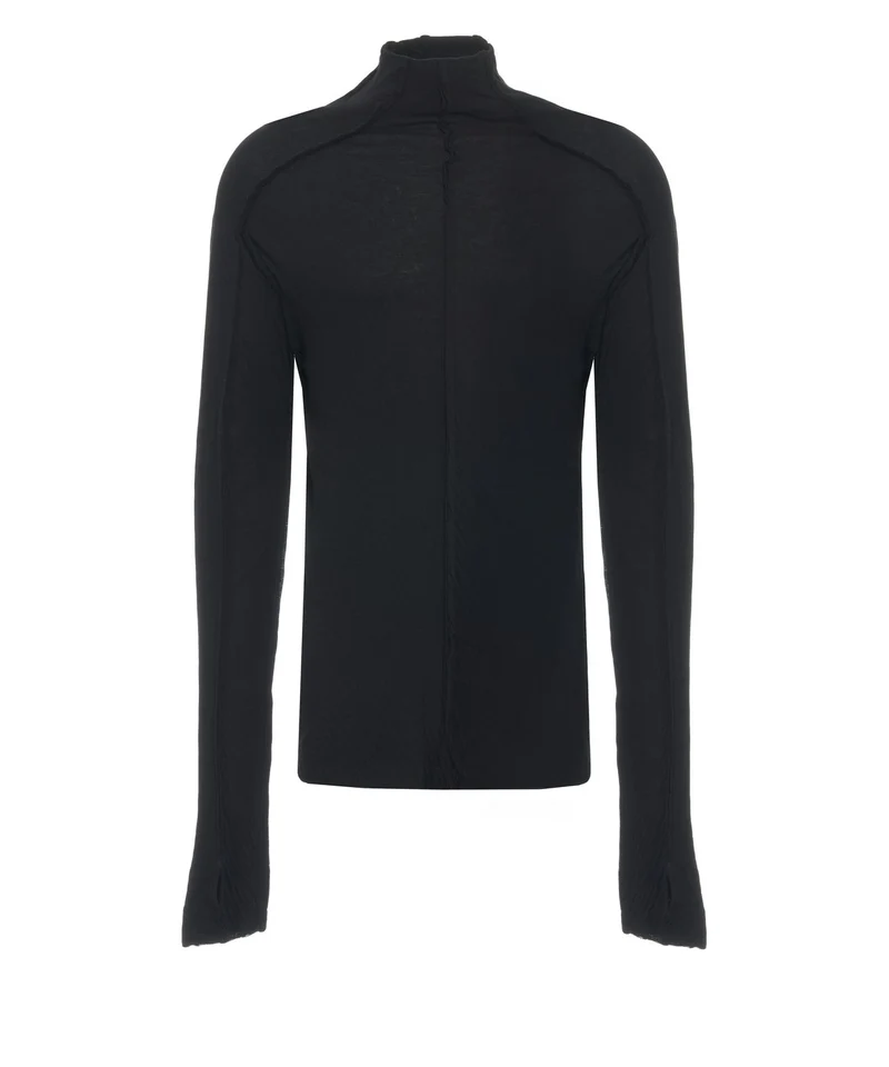 Maglia a maniche lunghe con dettagli cuciture