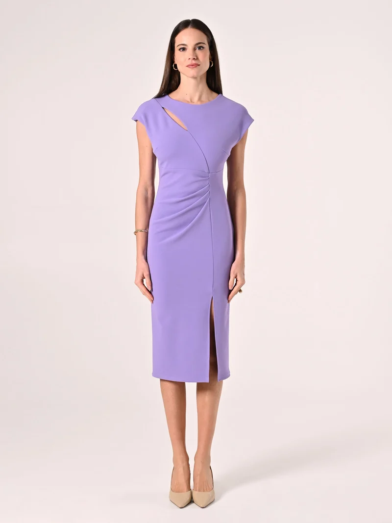 Tubino dettaglio Cut Out Viola Lavanda