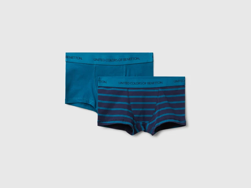 Due boxer in cotone stretch