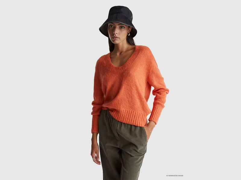 Calda maglia in misto mohair