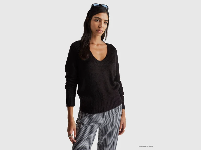 Calda maglia in misto mohair