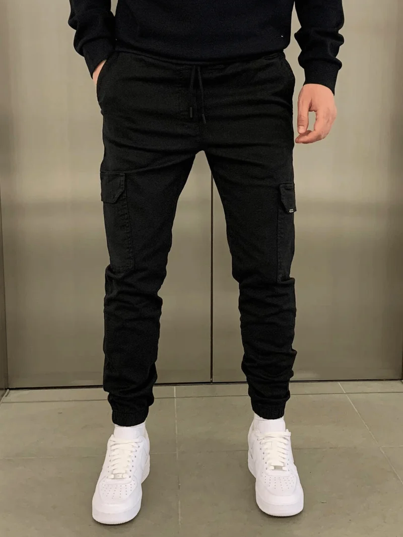 James | Men's Slim Cargo Jogger Pants with Adjustable Waist and Pockets