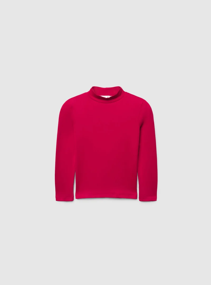 Pack 2 T-shirt a maniche lunghe con collo lupetto
