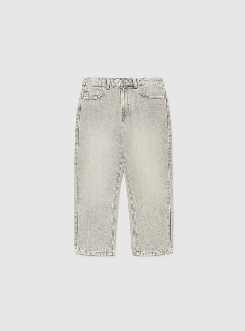 Jeans relaxed a tinta unita