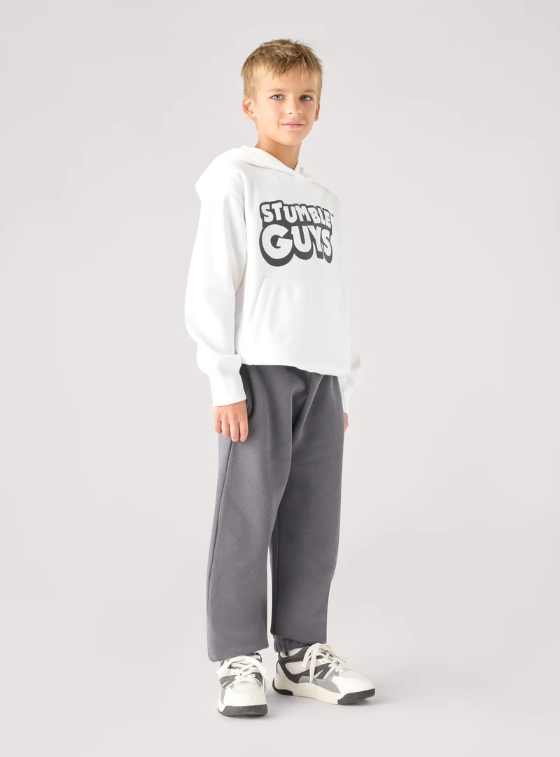 Pack 2 pantaloni tuta lunghi tinta unita