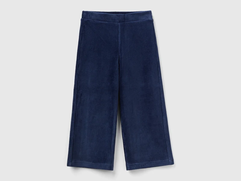 Pantaloni ampi in ciniglia