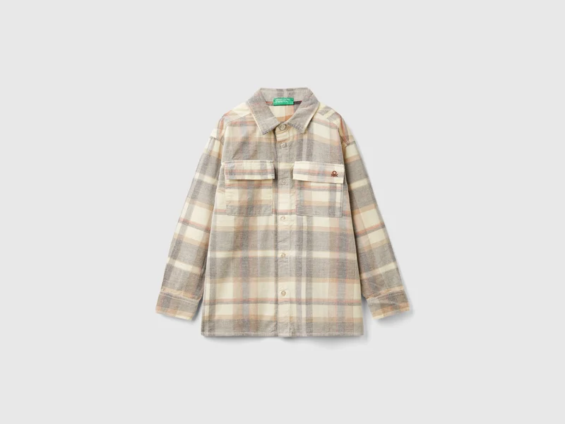 Camicia tartan in velluto