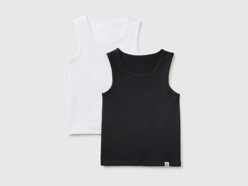 Due canotte intime in cotone stretch