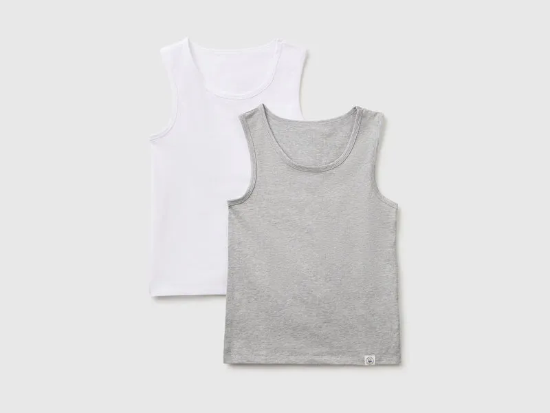 Due canotte intime in cotone stretch