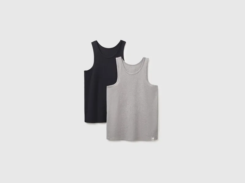 Due canotte intime in cotone stretch