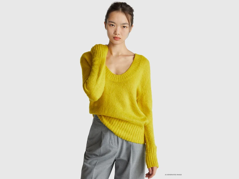 Calda maglia in misto mohair