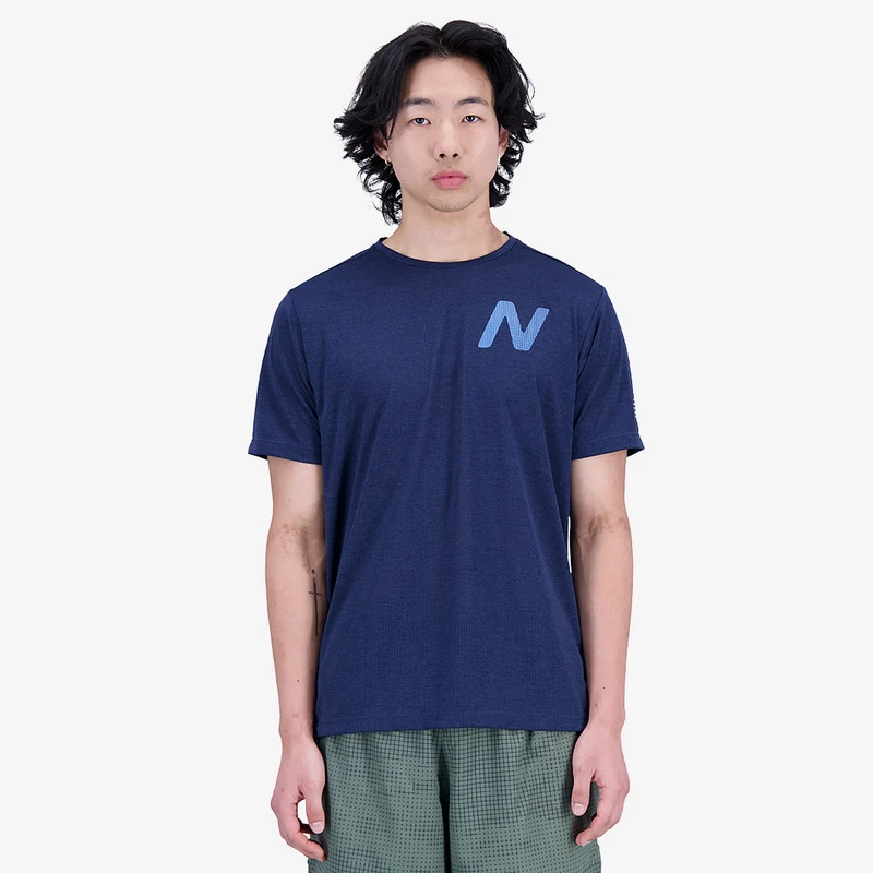 New Balance Graphic Impact Run Maniche Corte