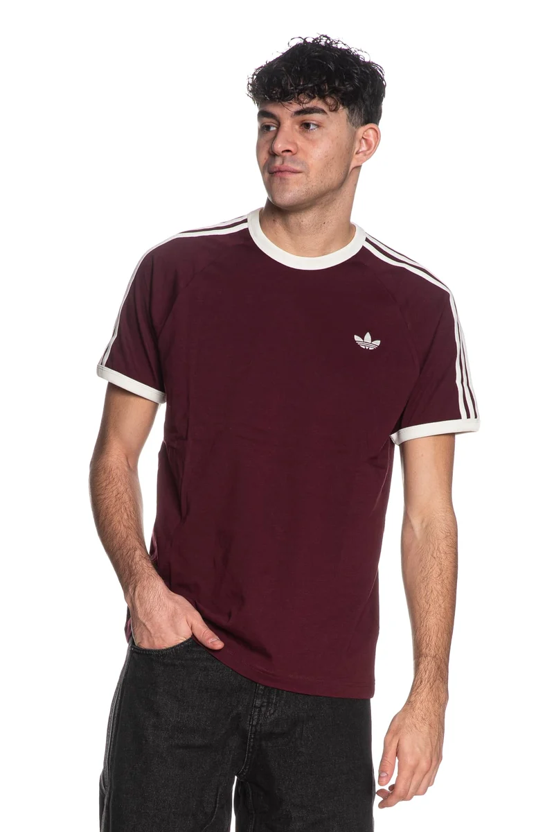 T Shirt Adidas Originals 3 Stripes Wi Tee Da Uomo Vinaccia