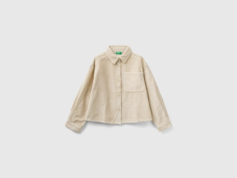 Camicia over fit in velluto