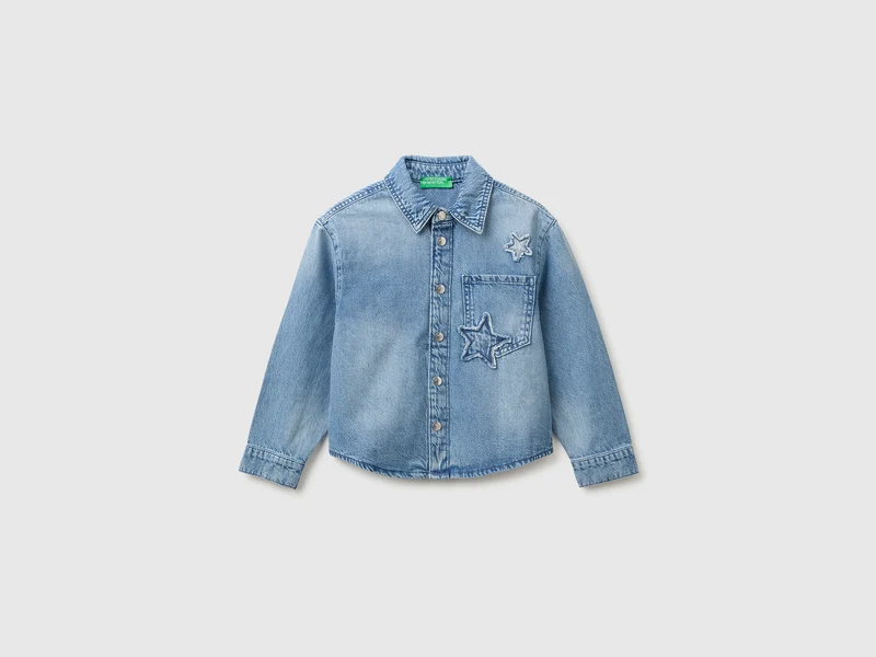 Camicia di jeans con stelle