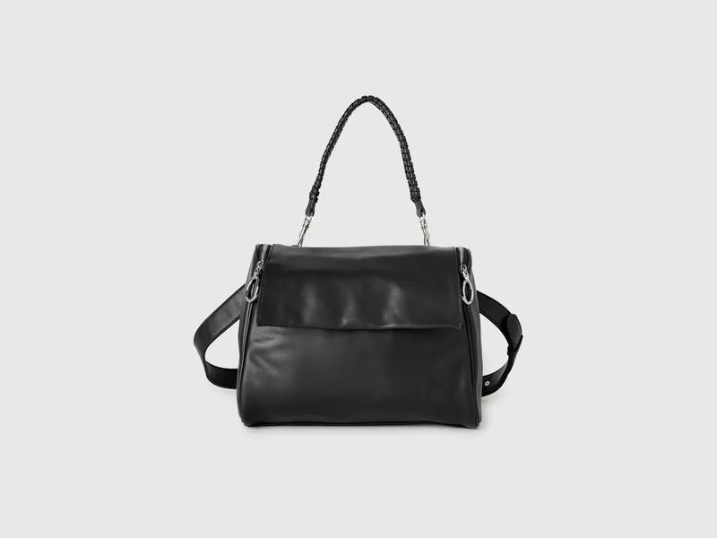 Borsa con manico intrecciato