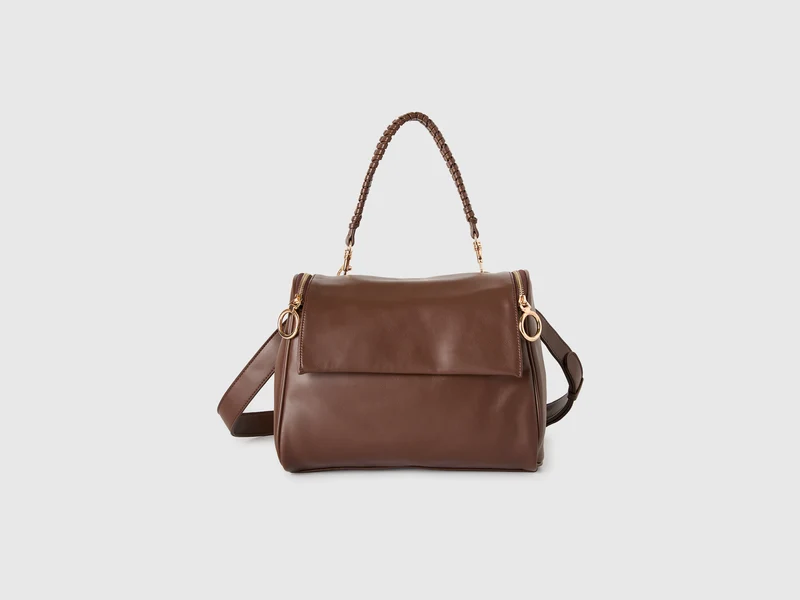 Borsa con manico intrecciato