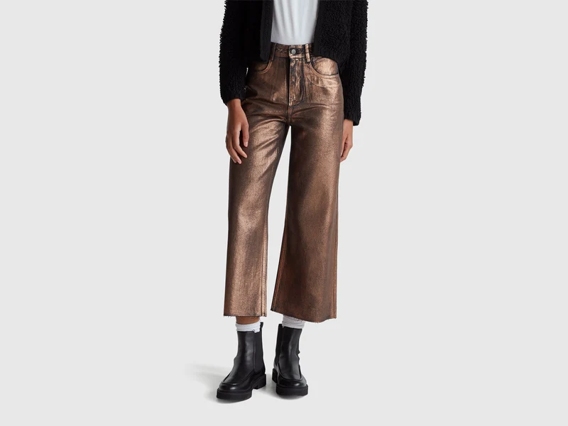 Jeans effetto laminato