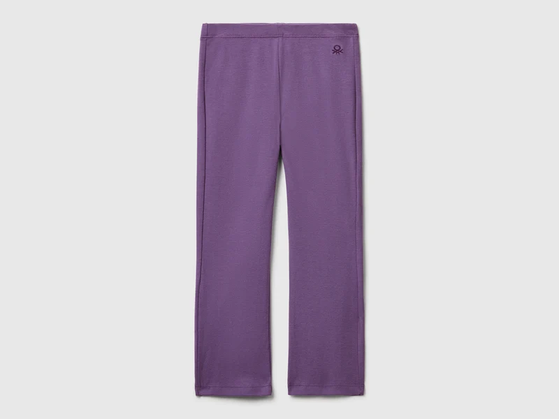 Leggings a zampa in cotone stretch