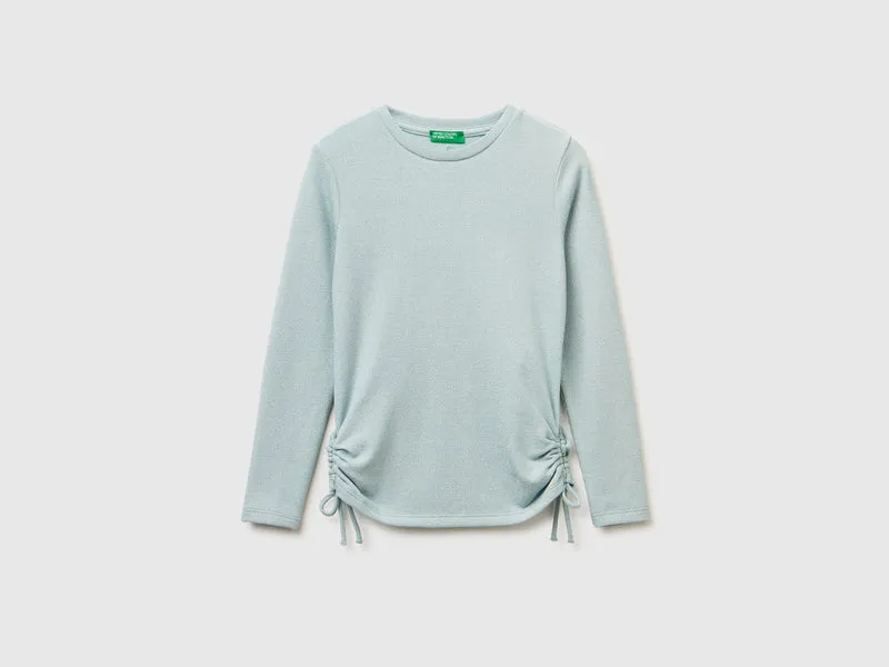 T-shirt in viscosa e lurex