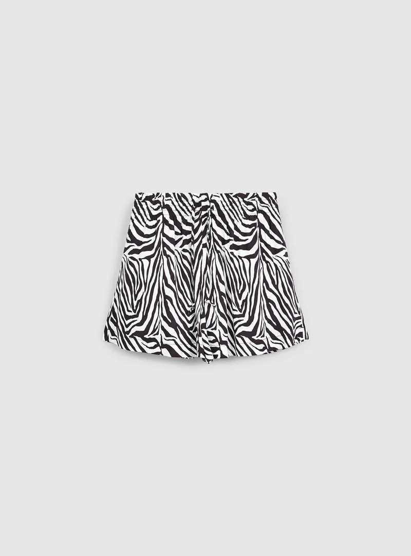 Shorts zebrati con coulisse