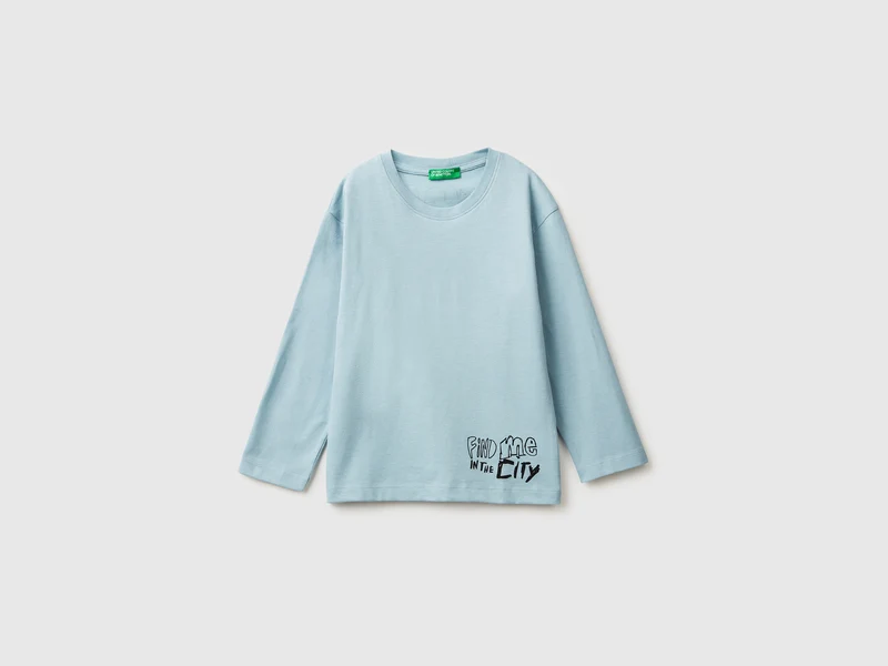 T-shirt con stampa davanti e dietro