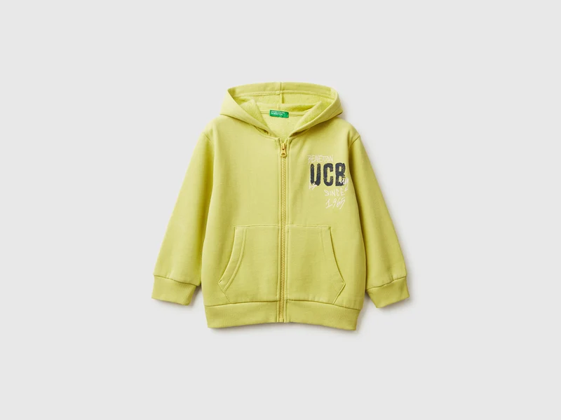 Felpa con cappuccio e zip