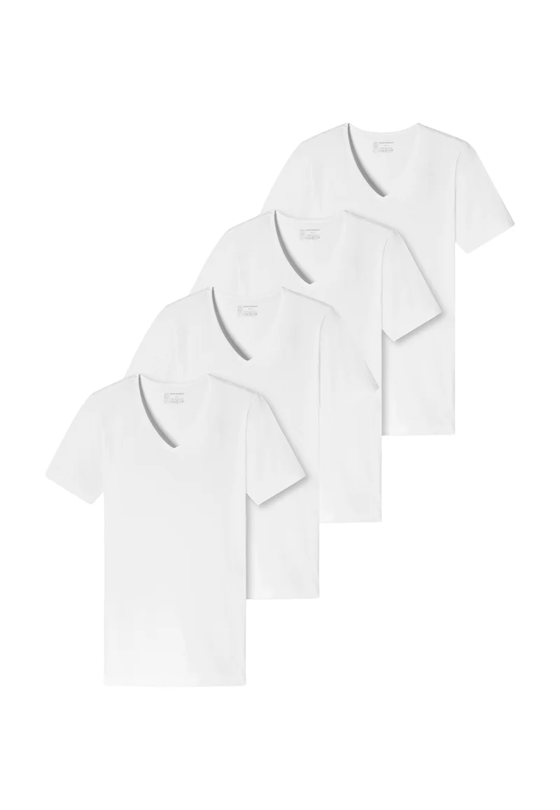 4 MAGLIE Scollo V Uomo Cotone SCHIESSER 173982