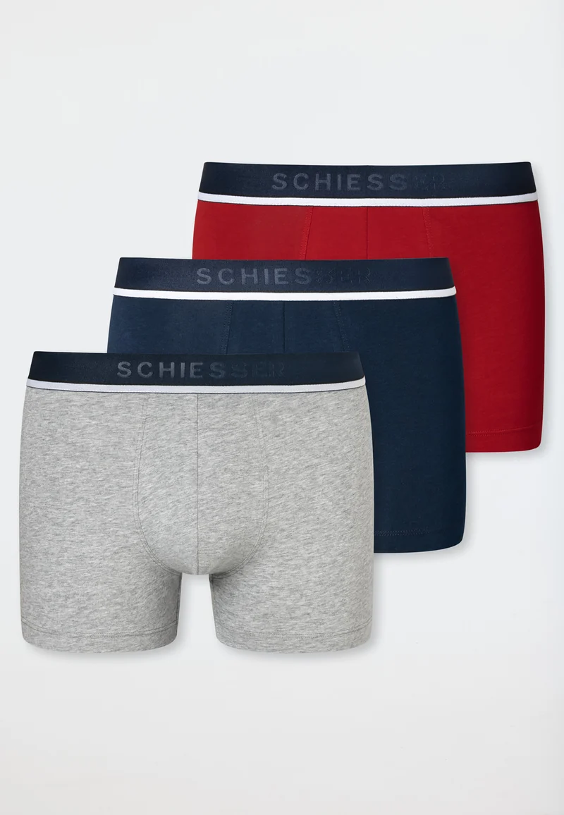 SCHIESSER 173986 Confezione 3 Boxer Uomo Cotone