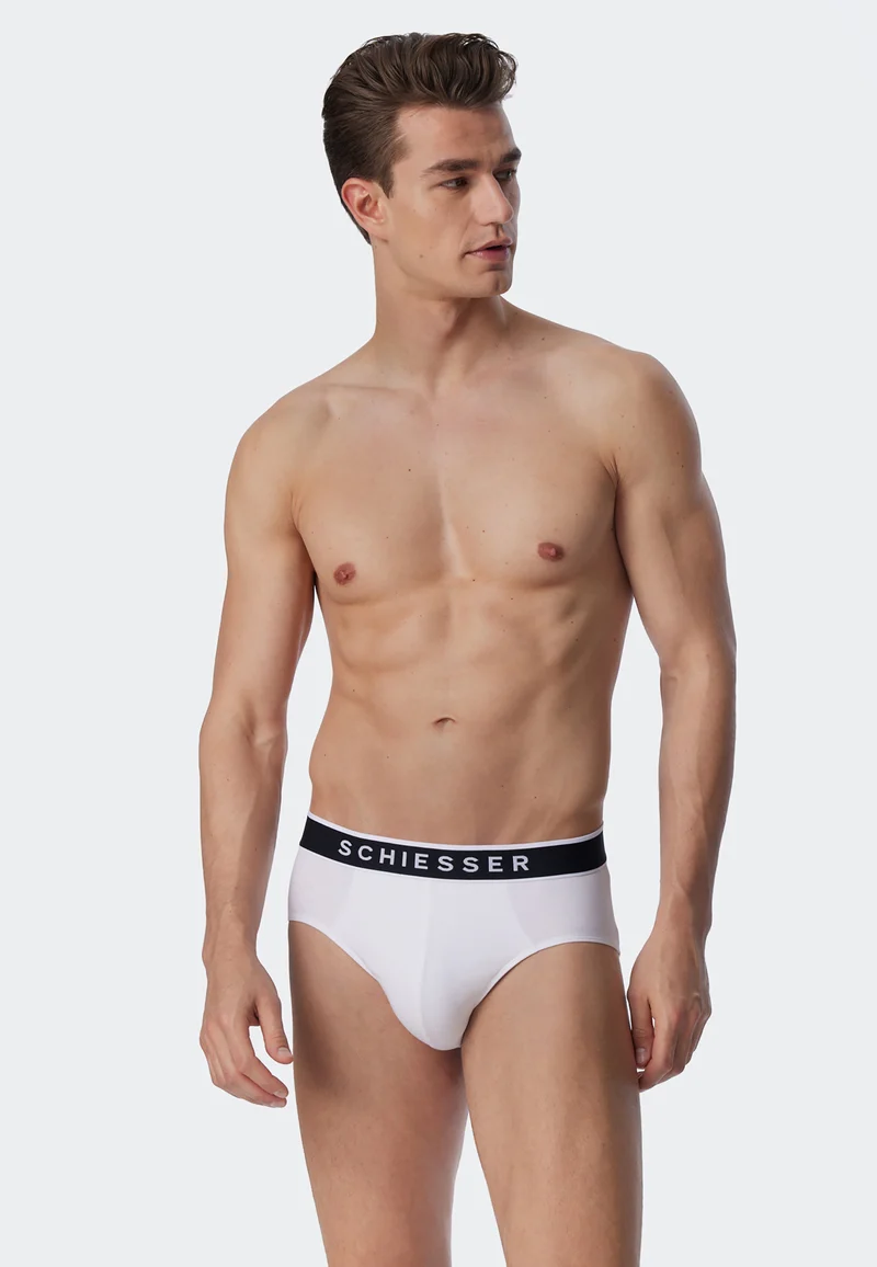 SCHIESSER 179570 Confezione 3 Slip Uomo Cotone
