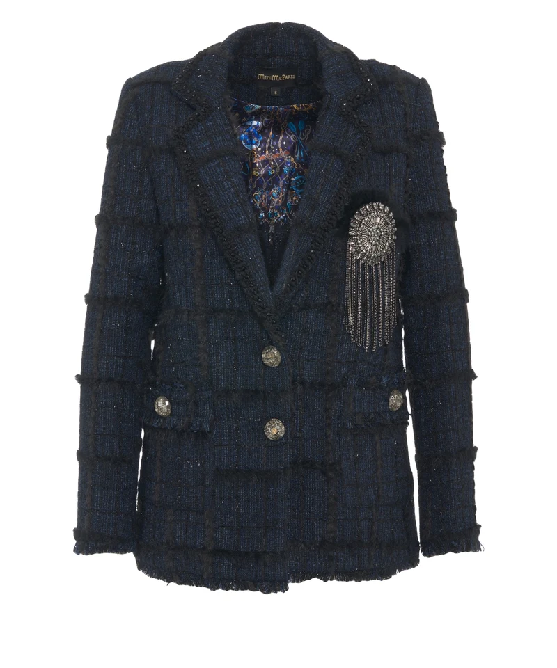 Blazer con spilla