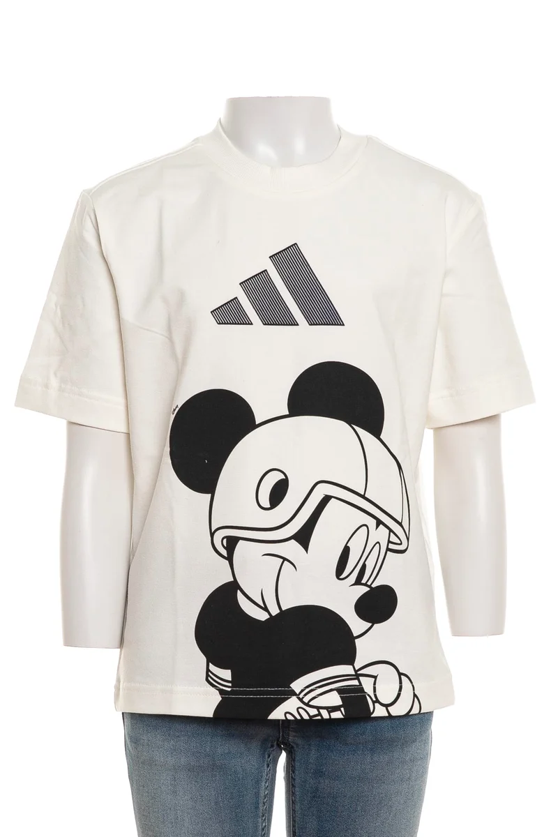 T Shirt Adidas Lk Dy Mm T Da Bambino Bianca
