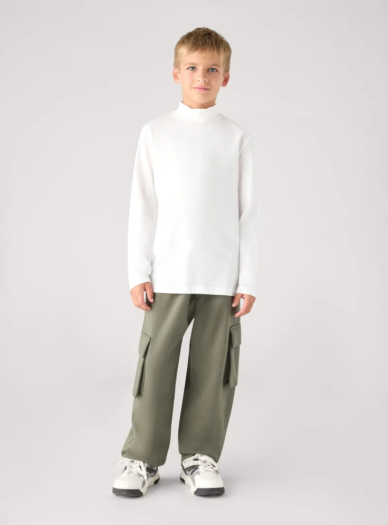 Pack 2 T-shirt manica lunga a lupetto tinta unita