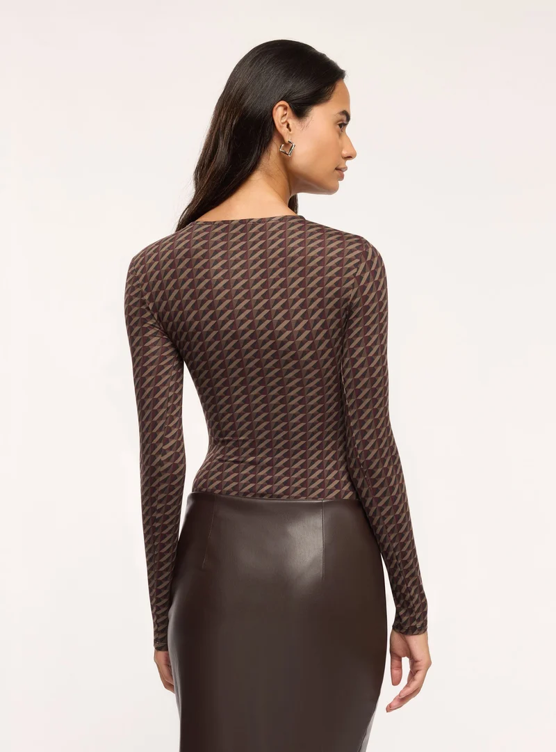Body con fantasia geometrica