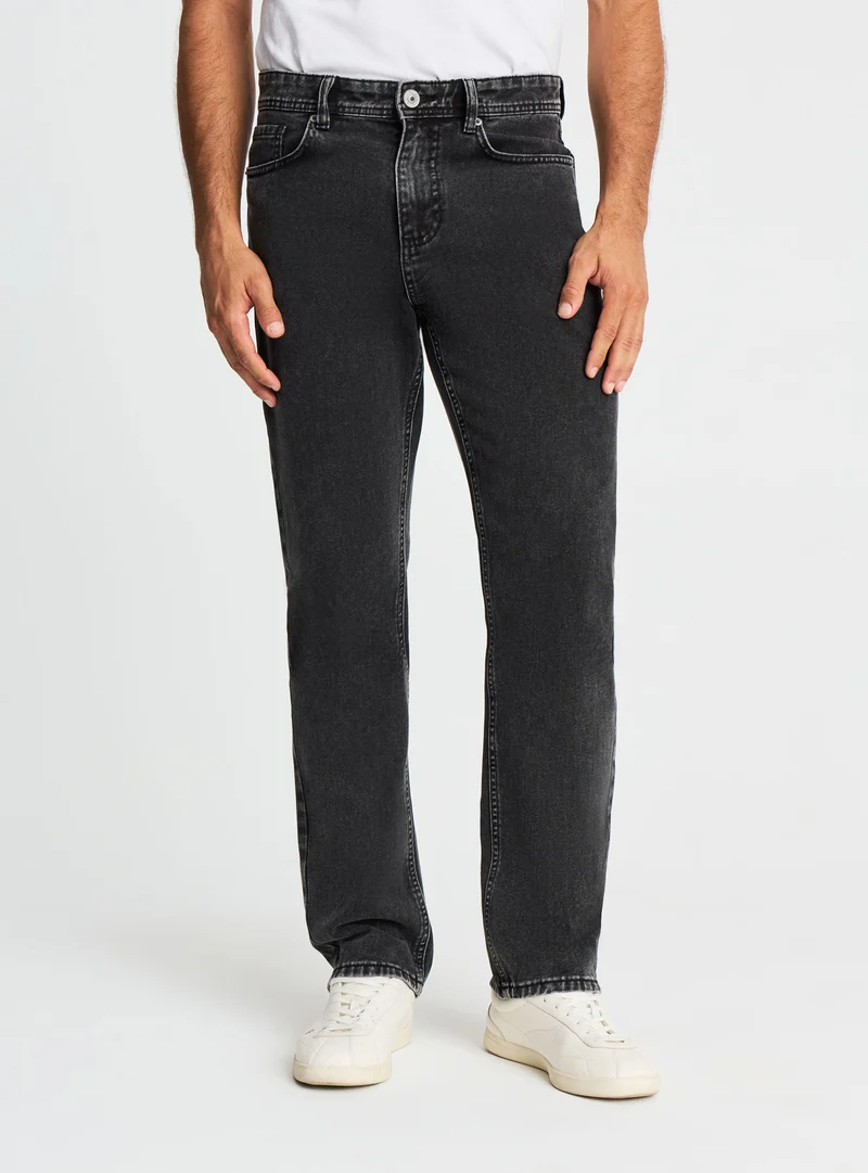 Jeans straight a cinque tasche