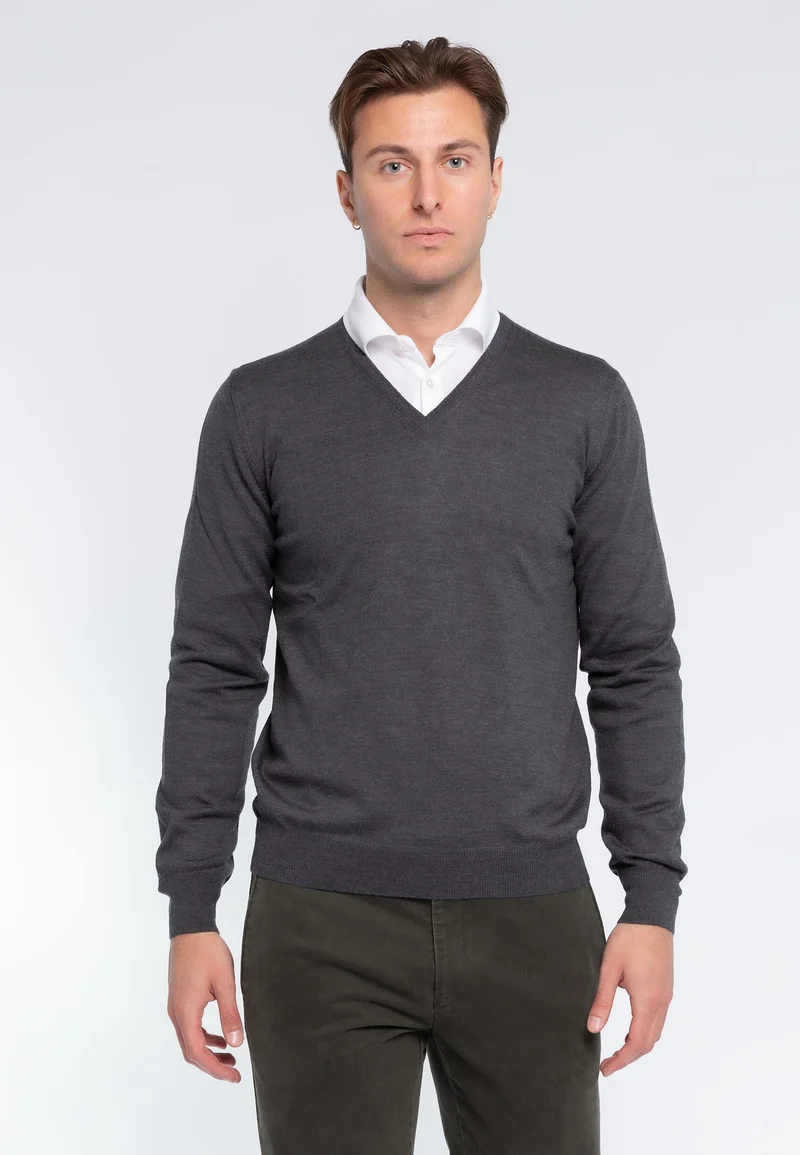 Pullover Uomo 100% Lana Merinos GRAN SASSO 55115-14290