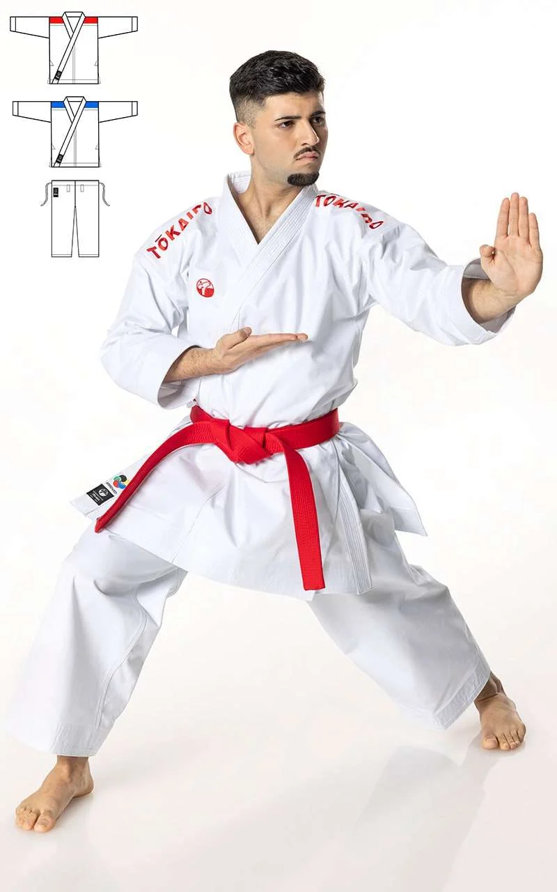 Karategi Set Tokaido Kata Master Duo WKF 14oz - Doppia Giacca Slim Fit