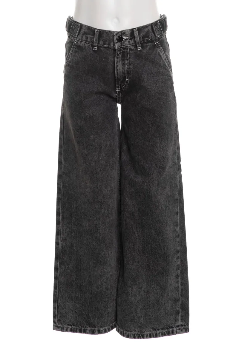 Jeans Guess Chi Rel Wi Leg Da Bambina Denim Grigio Antracite