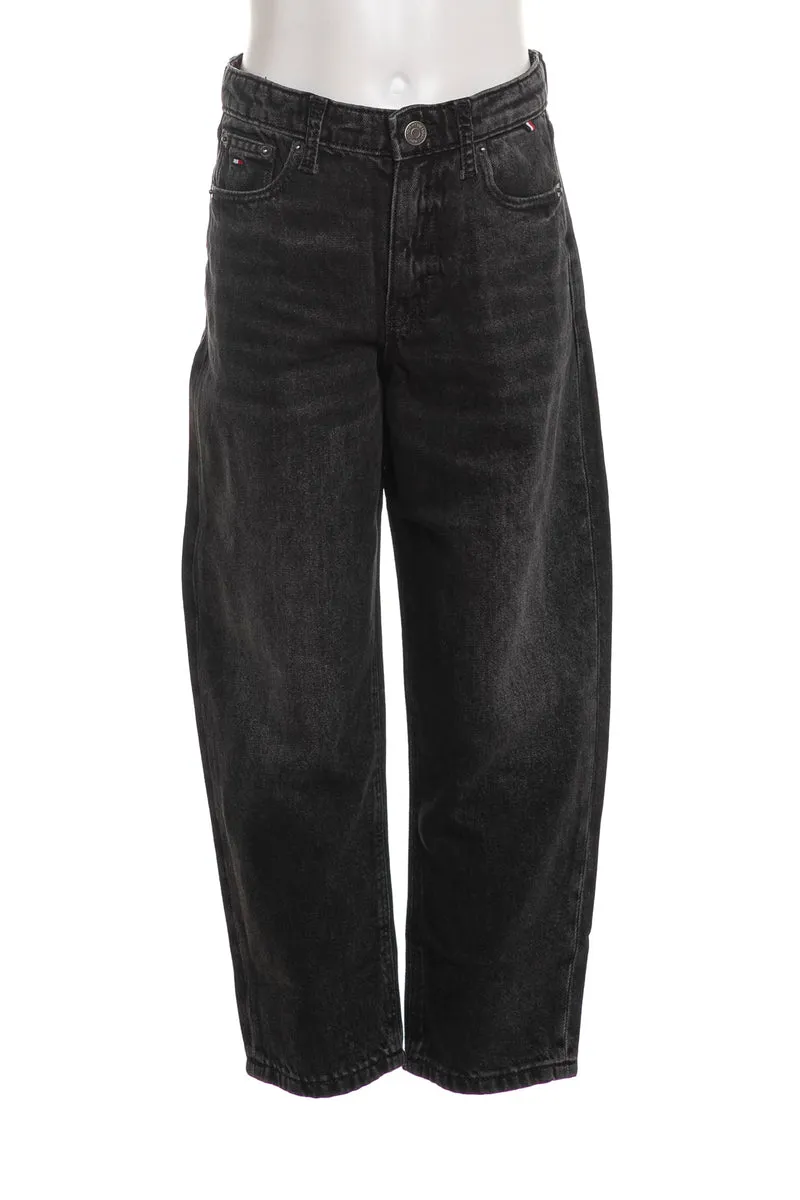 Jeans Tommy Hilfiger Barrel Blk Used Da Bambino Denim Nero