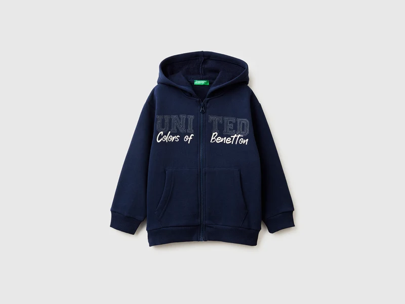 Felpa con cappuccio e zip