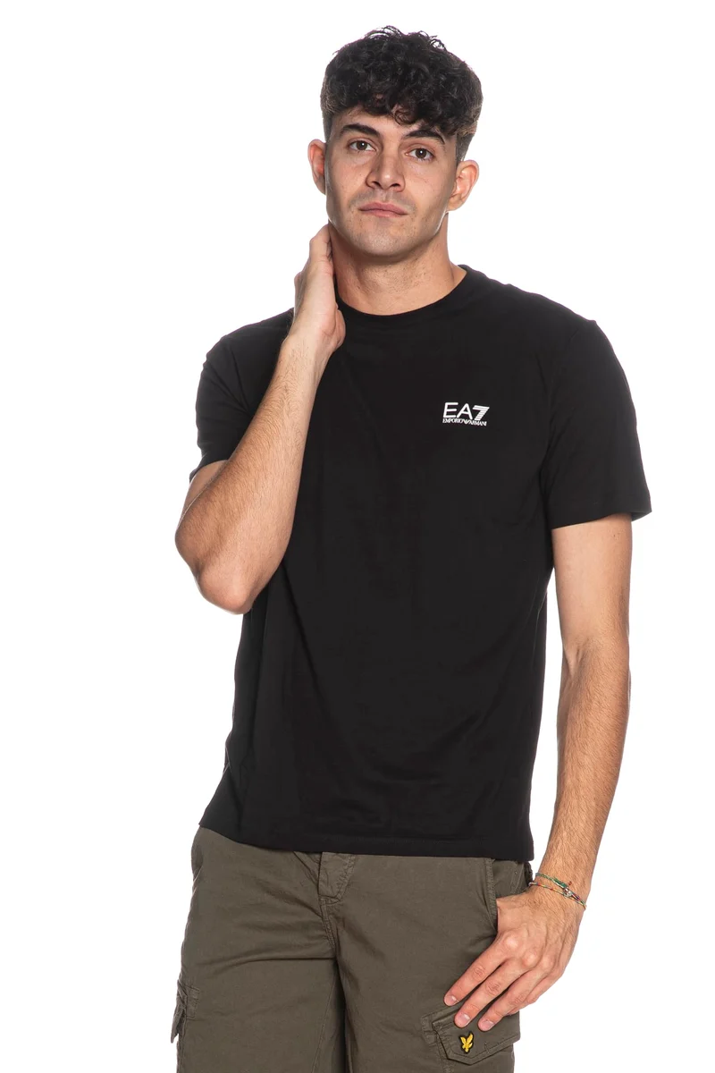 T Shirt Ea7 Train Core Id Ss Tee Da Uomo Nera
