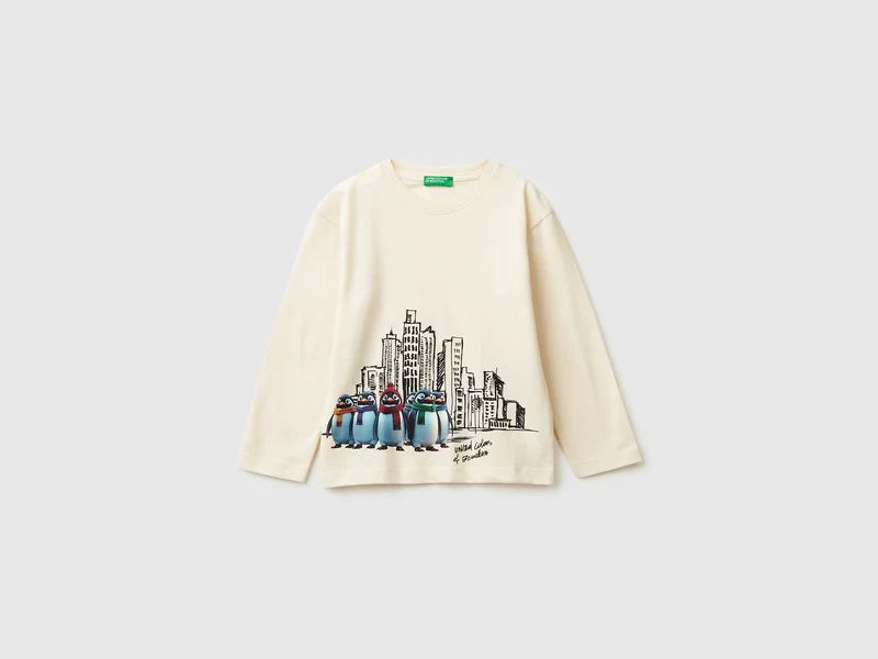 T-shirt con stampa davanti e dietro
