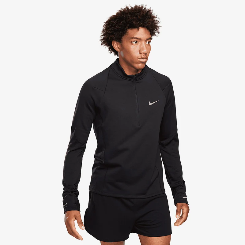 Nike Maglia da running con zip a metà lunghezza Therma