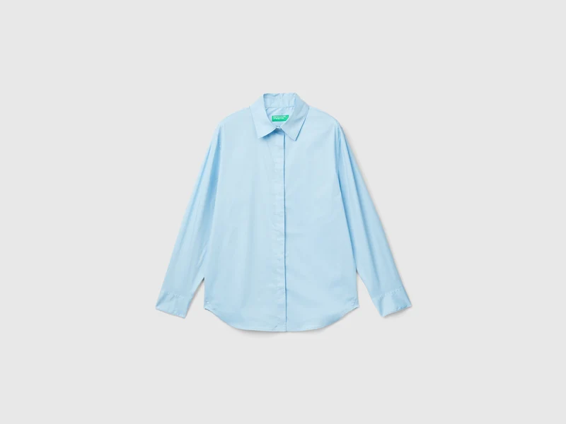 Camicia in misto cotone stretch